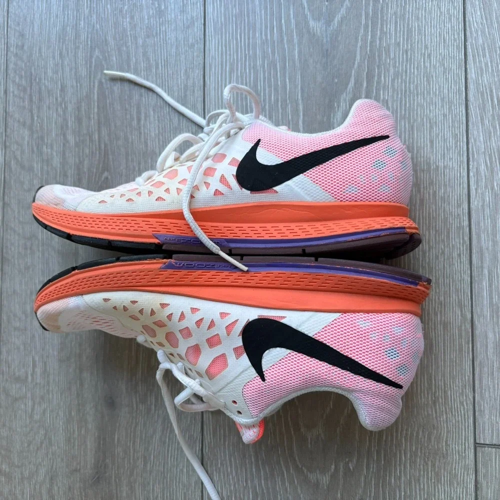 Nike Air Zoom Pegasus 31 Womens Bright Mango Orange Pink Running Shoes Size 8.5‎